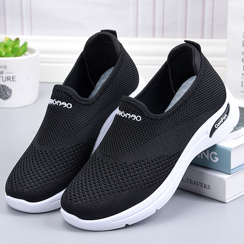 Summer Mesh Women Shoes Breathable Women Sport Shoes Non-slip Sneakers Women Lightweight Slip On Flat Loafers Chaussure Femme