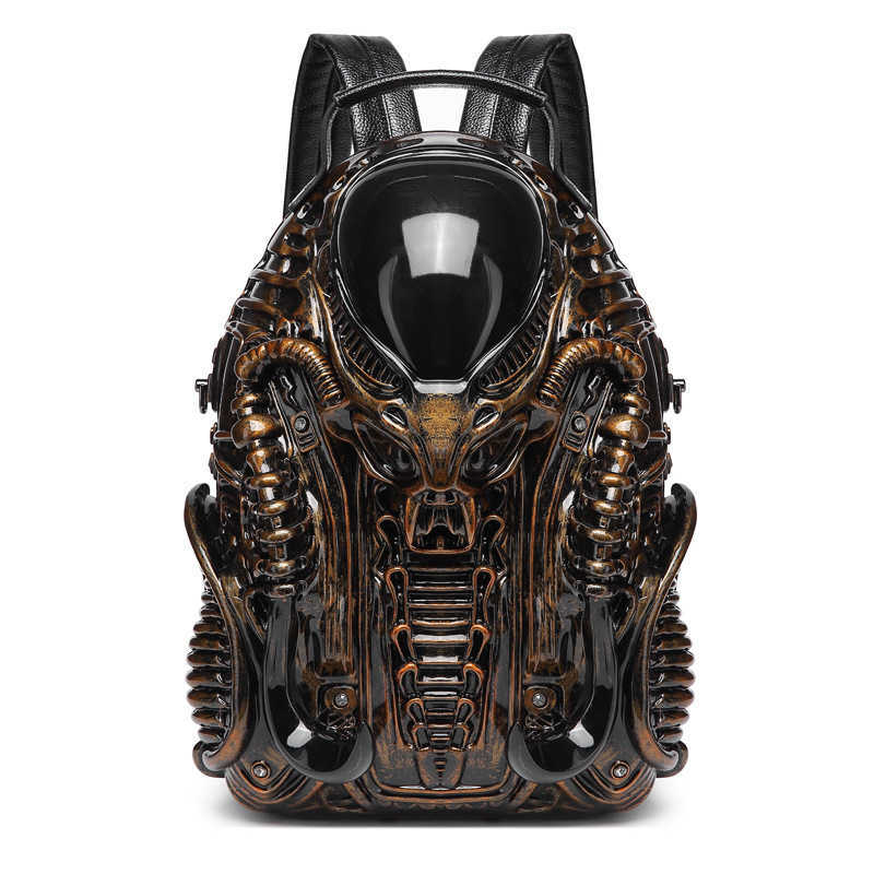 Creative Design Alien Backpack Cyberpunk New Trendy Backpack Unisex 240915