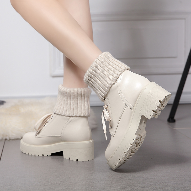 High heel 2019 fashion plush lace up keep warm winter women new design shoes woman ankle boots female899 3187
