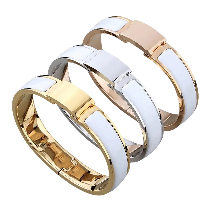 Gold bracelet designer bracelet women men classics jewelry non fading titanium steel 19 Color select High quality unisex gift mens womens bracelets silver bangle