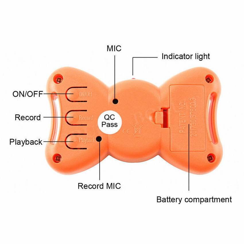 Automatic Voice Anti Barking Collar Dog Toy Vibration Pet Training Playing Stuff 100G2280