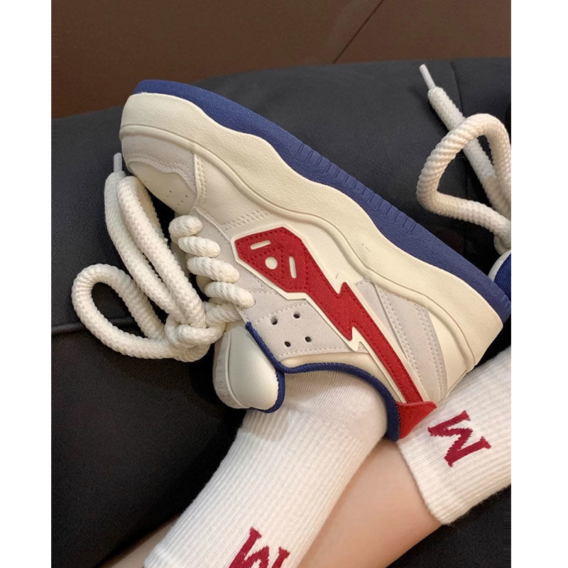 Retro Thick Soled Versatile Casual Board Shoes for Women - Breathable Canvas, Non-Slip Rubber Sole ed6f