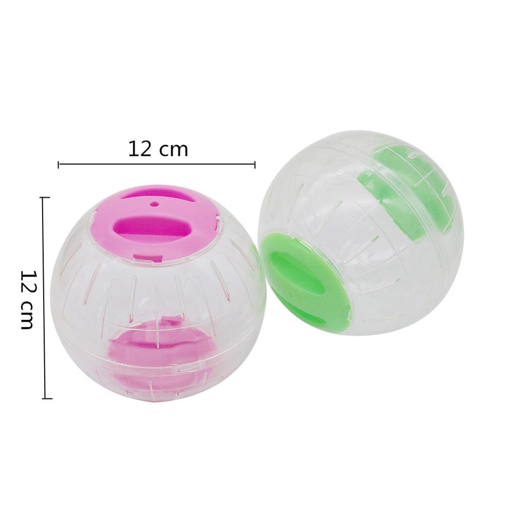 Plastic Clear Breathable Hamster Running Ball Small Pet Rodent Mice Jogging Ball Gerbil Rat Training Exercise Balls Play Toy 1pc