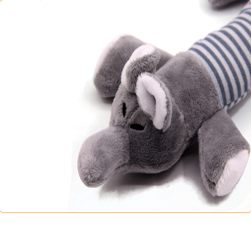 Plush Pet Dog Toy Chew Squeak Toys For Dogs Supplies Fit for All Puppy Pet Sound Toy Cute Elephant Duck Pig Plush Toys For Pets