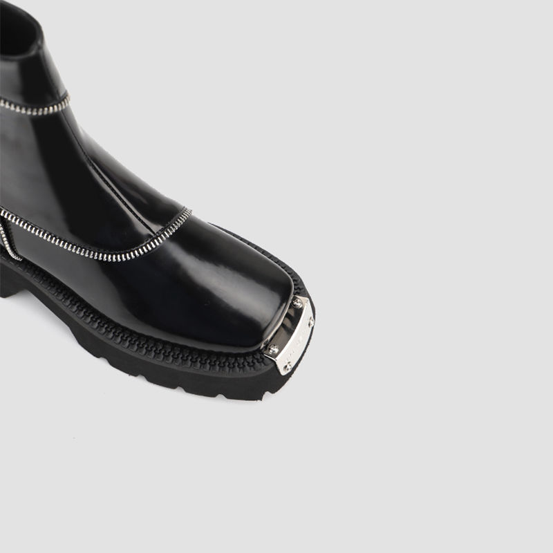 Bottom Platform Thick Women Ankle Boots Woman Shoes Zipper Fashion Female Designer Motorcycle Boot Casual shoes