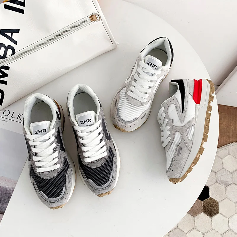 2021 New Casual Retro Sneakers Women Sport Shoes Fashion Tennis Runnig Trainers Platform Vulcanized Shoes Luxury Brand Designers