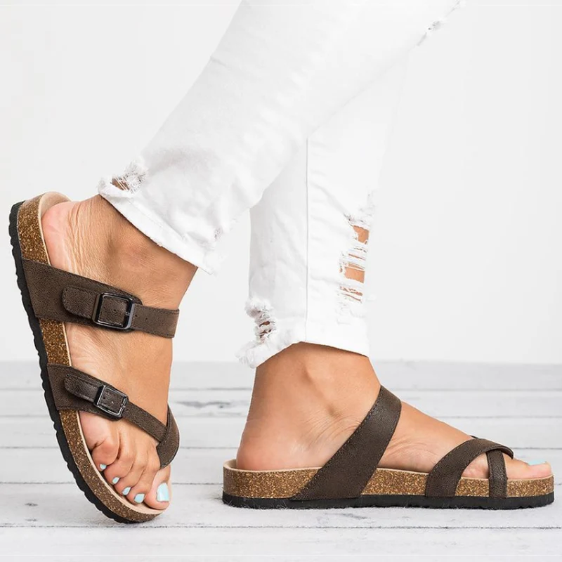 Women Sandals Rome Style Summer Sandals For 2022 Flip Flops Plus Size 35-43 Flat Sandals Beach Summer Zapatos Mujer Casual Shoes