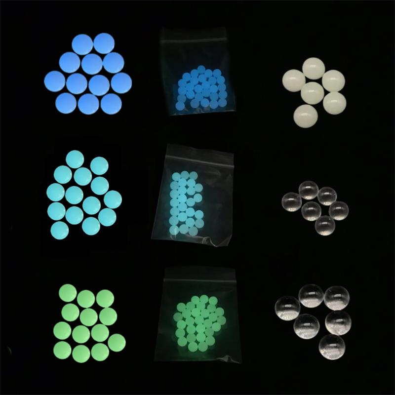 4mm 5mm 6mm 8mm 10mm Quartz Terp Pearls Insert Luminous Blue Green Clear Light Blue Quartz Pearl For Quartz Banger Nails Glass Bongs