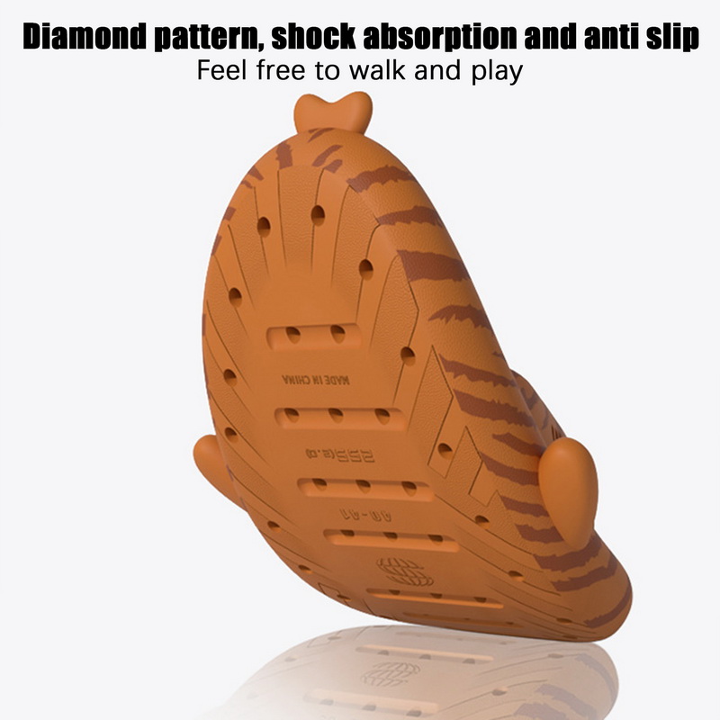 Lovely Summer Shark Tiger Panda Print Anti-Skid Flip ps Couple Beach Slides Outdoor Indoor Household Funny New Slippers e7e3