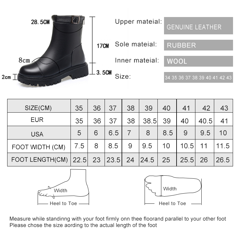 Ankle Boots Women Genuine Leather 2024 Natural Wool Winter Style Women Winter Boots Keep Warm British Style Marton Boots Ladies