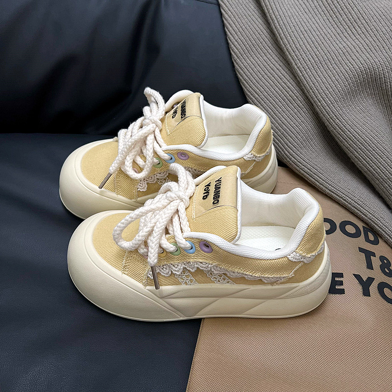 Women's Comfortable Big Head Thick Bottom Versatile Casual Sports Shoes