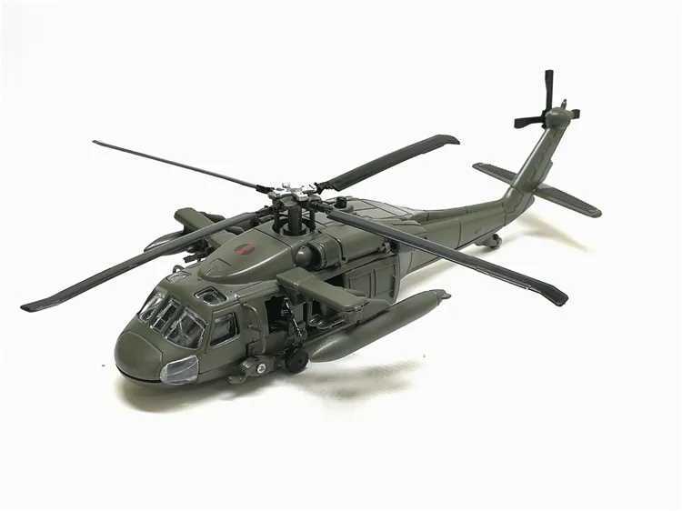 Hot alloy die-casting Black Hawk armed helicopter fighter model with sound and light childrens toy with box W240830