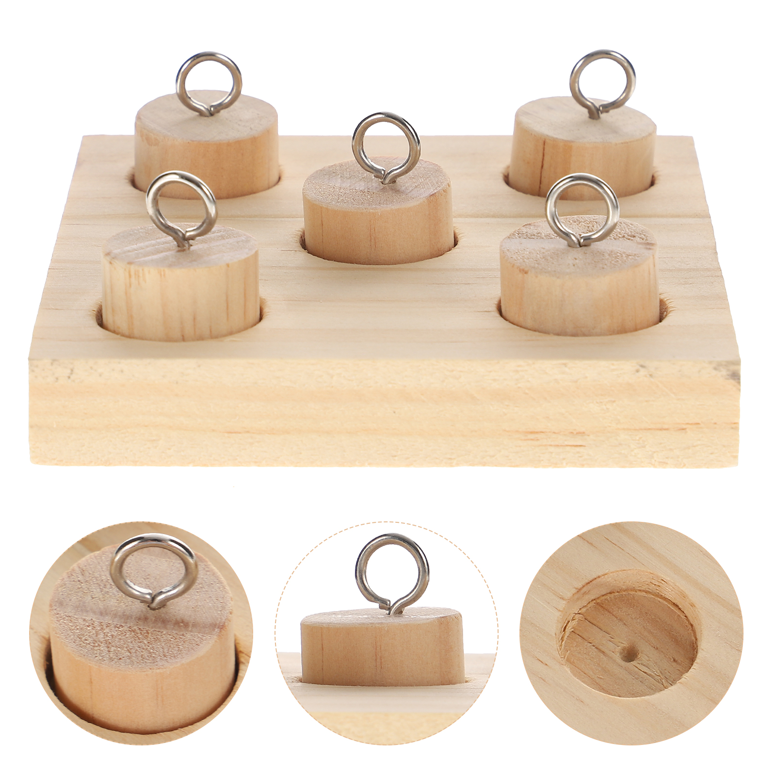 Parrot Training Toys Small Bird Wooden Conure Cage Wear-resistant Parakeet Interactive Cockatiel