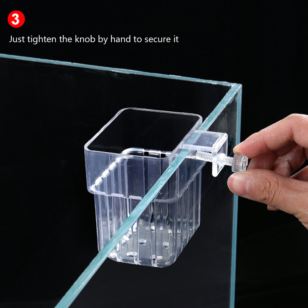 Aquarium Water Plant Holder Hanging Aquarium Planter Cups Plant Basket Aquatic Plant Plastic Pot Cultivation Basin For Fish Tank