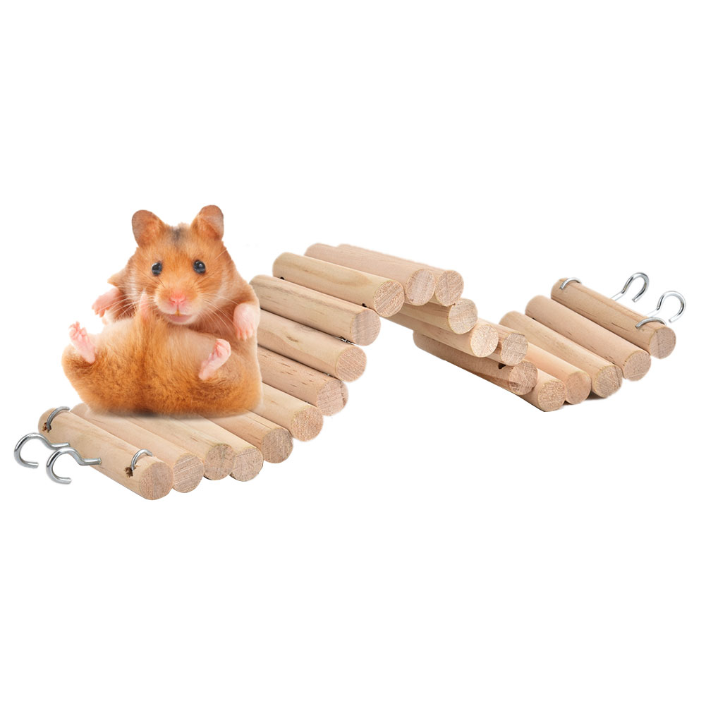 7.5*30cm Pet Hamster Parrot Climbing Soft Ladder Suspension Bridge Birds Toy