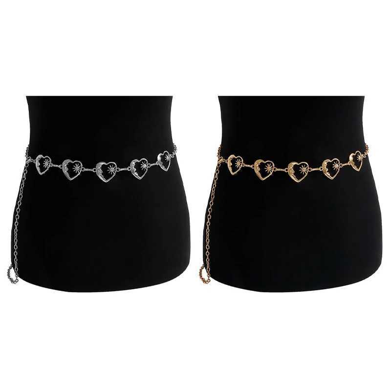 Fashionable Harajuku Punk Moon Metal Strip with Vintage Punk Moon Strap X250410