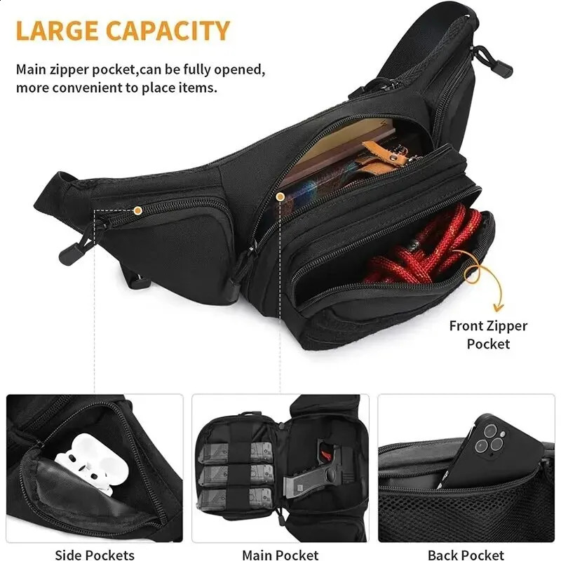 Tactical Waist Pack Nylon Bodypack Hiking Phone Pouch Outdoor Sports Armygreen Men Hunting Climbing Camping Belt Cs Airsoft Bags 240902