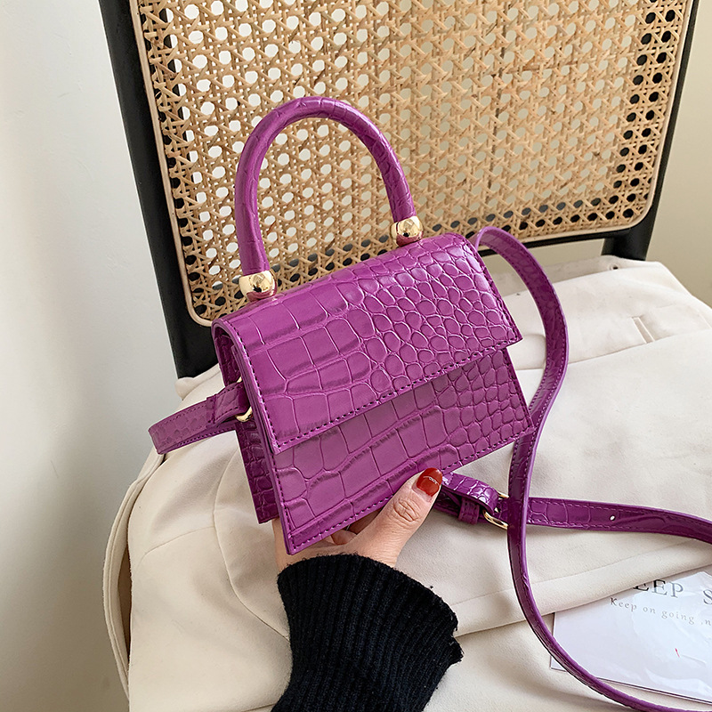 Ladies Handbags Mini Stone Pattern Crocodile Pattern Crossbody Shoulder Bags Fashion Crossbody Handbags Wallets