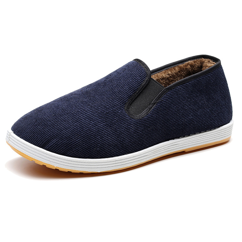 Sole Soft Embroidery Men Chinese Style boots Round Mouth Cloth Shoes 2023 4bef