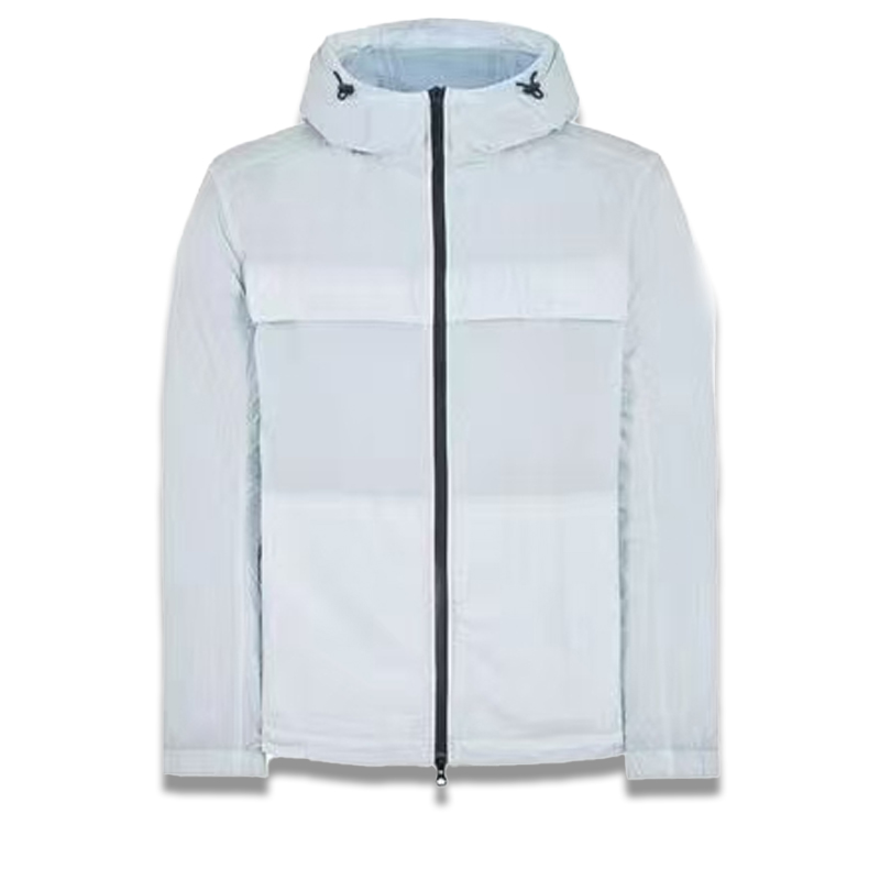 Topstoney Blank Full zip windbreaker men's hooded black Casual Cycling Sports Windbreaker coat