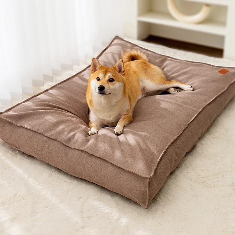 Big Dog Square Mat Corduroy Pad for Medium Large Dogs Oversize Pet Sleeping Bed Thicken Dog Sofa Removable Washable 반려견 집 고양이 집