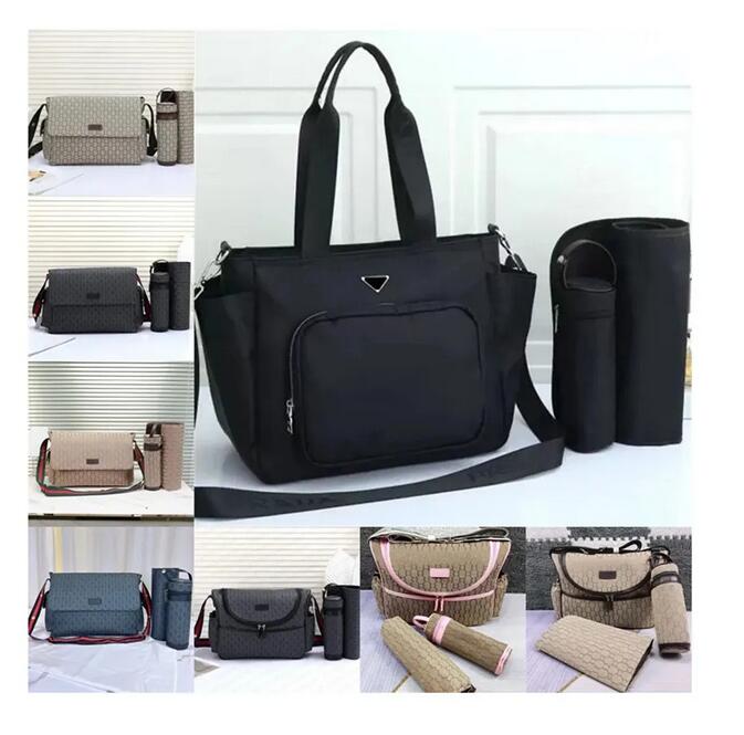 Baby Diaper Bag Front Strap Carriers Fashion Multi-function Safety Backpacks Kids Mother Straps Mummy Maternity Nursing Handbag Babys Diapers Leather AAA