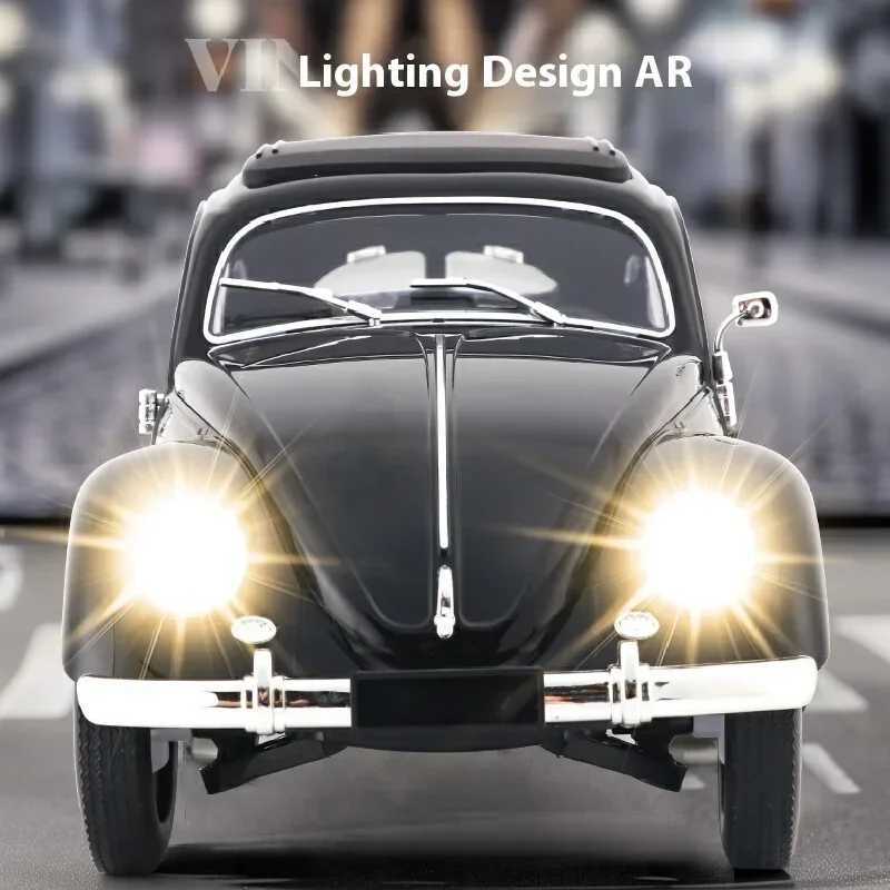 CXD D62 1 16 full-size professional drift remote control retro toy LED RC car Mini ic 1950 model gift Free shipping