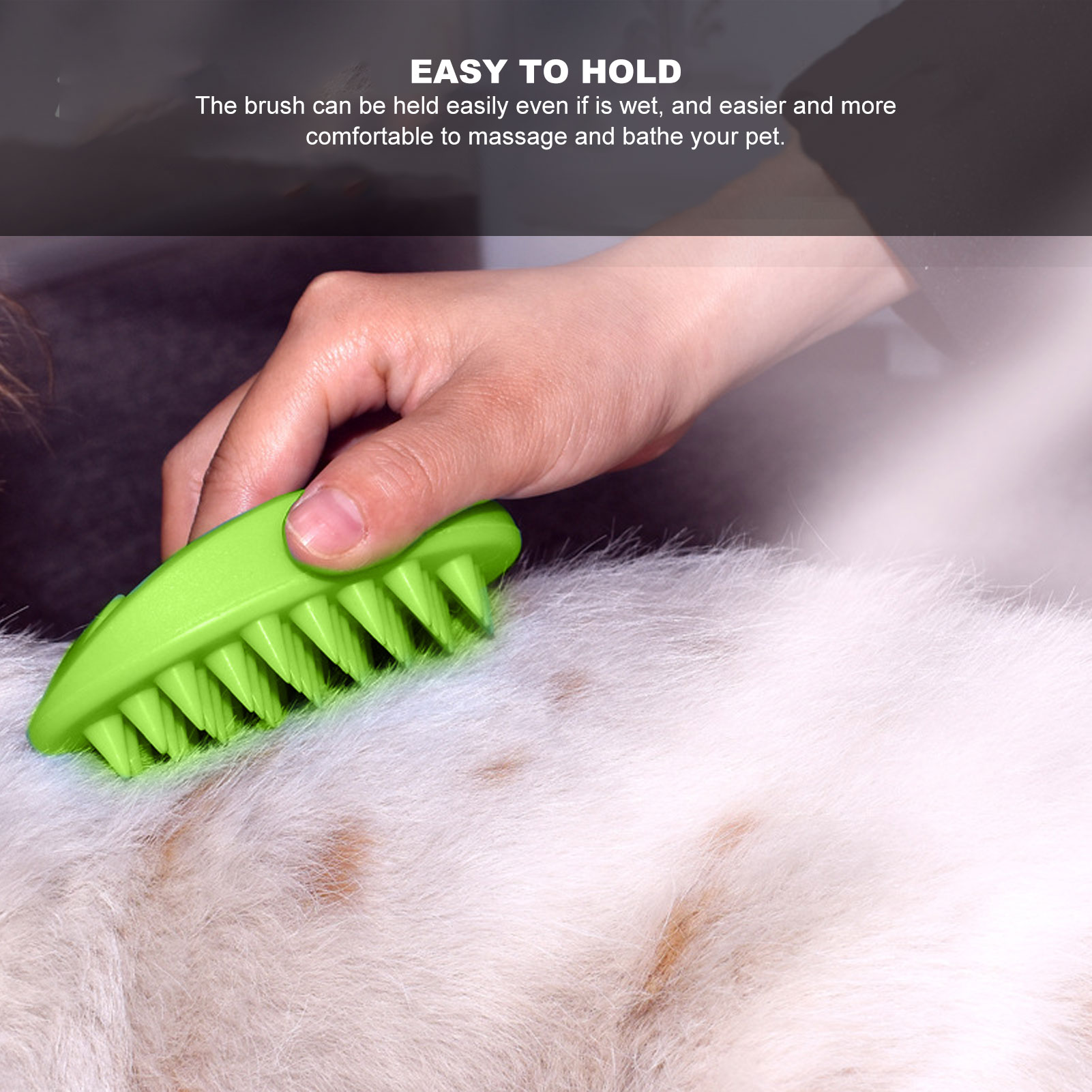 Pet Massage Brush Silicone Bathing Grooming Pet Brush Multifunctional Pet Cleaning Brush For Dogs Cats