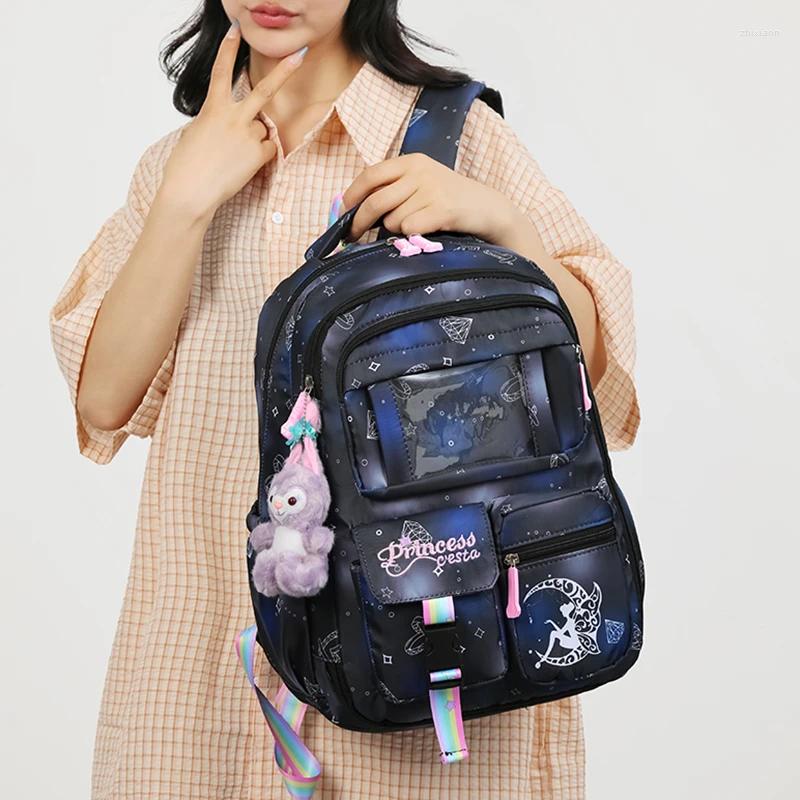 Free Shipping School Bags Waterproof Children For Girls Orthopedic Primary Backpack Kids Schoolbag Book Mochila Escolar Designer Bag Luxury Bag Tote B