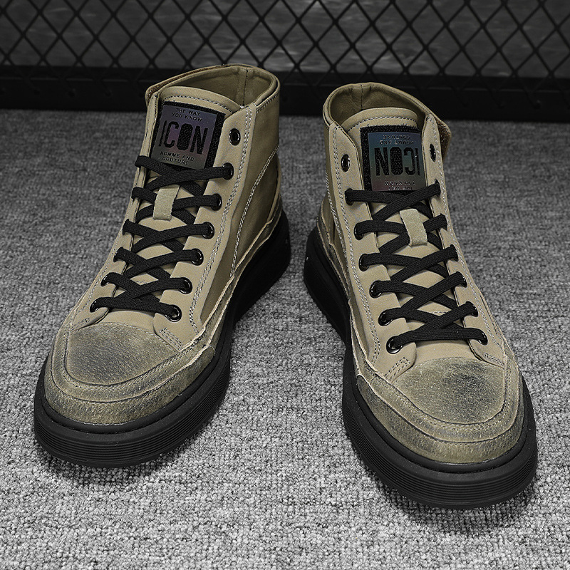 New 2021 Autumn Ankle Men Top Sneakers Fashion Platform Lace Up Boots High Quality Winter Men's Casual Shoes a1ff 's