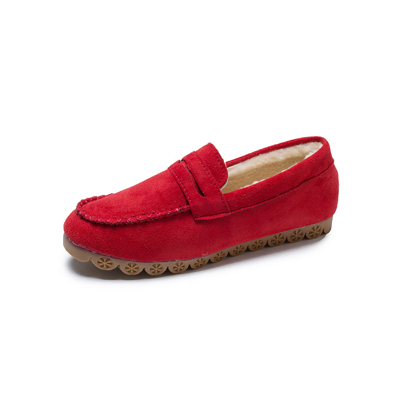 Women Winter Flats Shoes Ladies Casual Moccasins Warm Plush Female Fashion Non Slip Flock Loafers New Female Footwear 2021 New