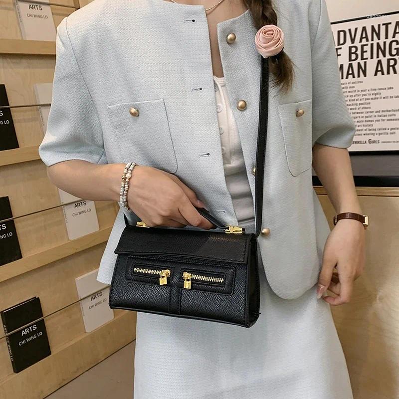 Totes Brown Small Square Bag For Women Top Brand New Shoulder Fashion Soft Handle Tote Designer Crossbody Versatile Zipper Handbag