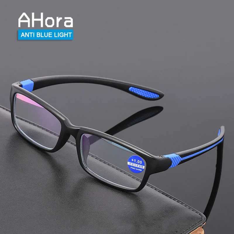 Ahora Ultralight TR90 Reading Glasses Blue Light Blocking Presbyterian Glasses Mens Hyperopia Optical Glasses+1.0+1.5+2.0+2.5+3 M240902