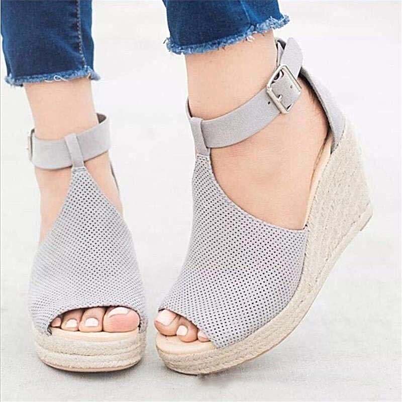 Customized Chic Adjustable Buckle Sandals Leopard Women Shoes