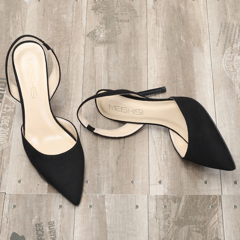 toe c4537 sgback Pointed Solid ck pumps women office New ankle elastic band single woman stiletto high heels shoes female 2020