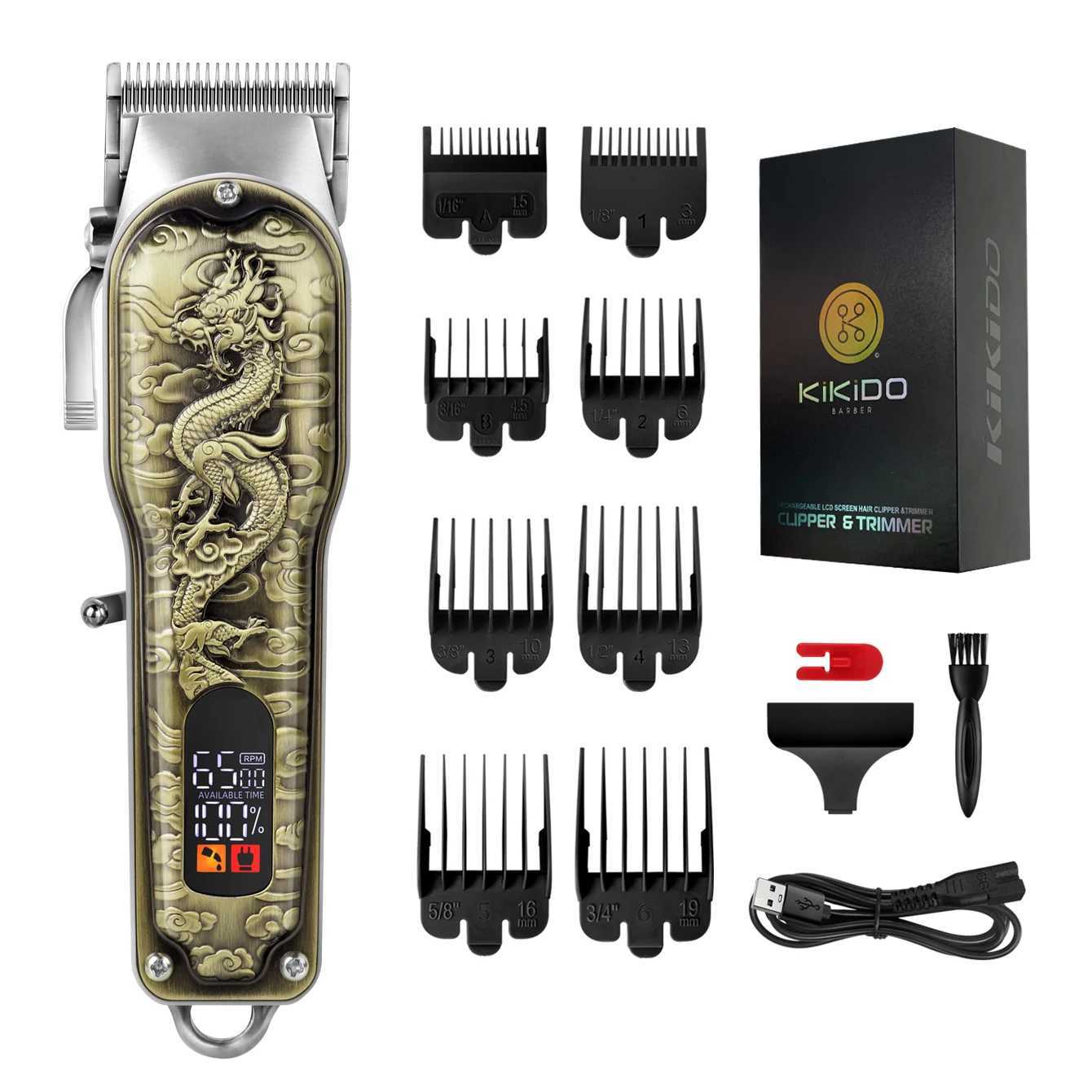KIKIDO Professional Hair Clipper Electric Hair Clipper Rechargeable Beard Trimmer Cordless Hair Clipper Kit W241017