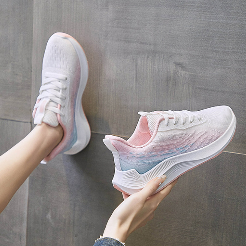 2025 new Women Sneakers Trends 2023 New Arrivals Sports Running Shoes Tennis Female Mesh Trainers Comfort Thick Bottom Athletic Shoe b194