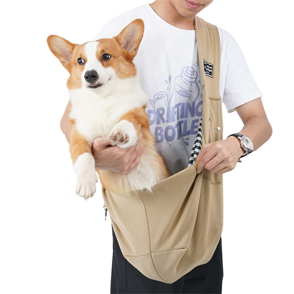 Pet Puppy Carrier Bag Outdoor Travel Dog Shoulder Bags Comfortable Cotton Single Shoulder Backpack Sling Handbag Tote Pouch