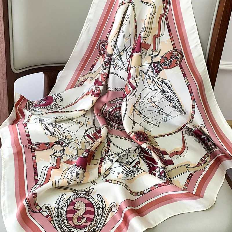 Wen Neck Scarf Silk Satin Kerchief Small Shawl Fashion Hair Fem 70 * 70cm Square Wrap Women with Muffler Foam X250319