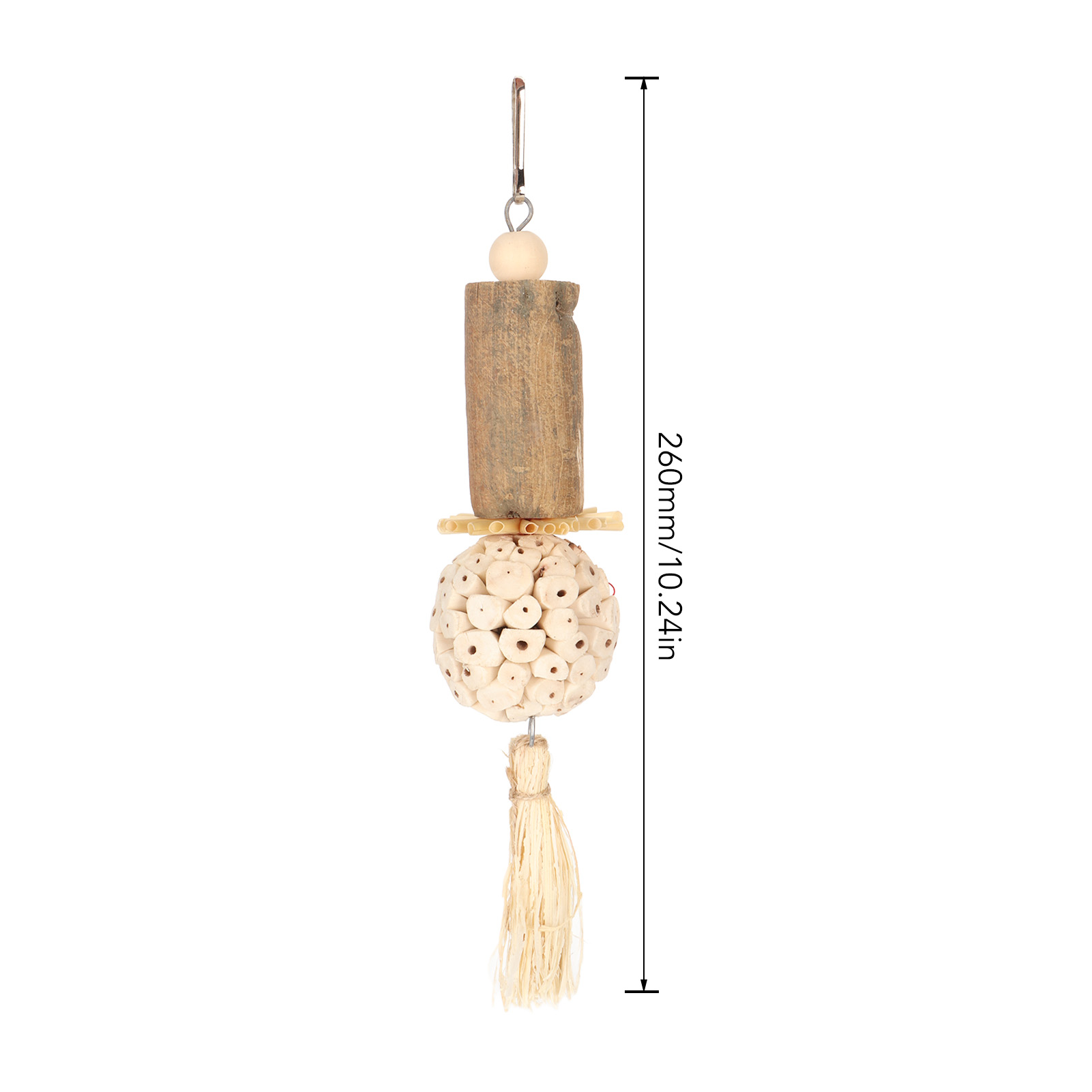 Sola Stick Bird Toys Fun Interactive Soft Ball Log Sola Wood Corn Leaf Silk Relieve Boredom Parrot Chew Toys