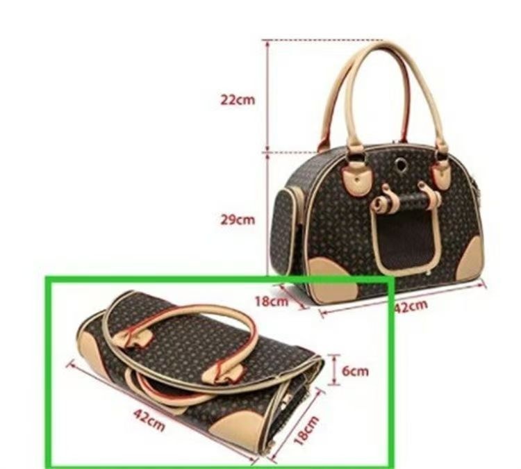 Portable Small Dog Travel Pet Bag - Durable Handbag Shoulder Carrier for Cats & Dogs