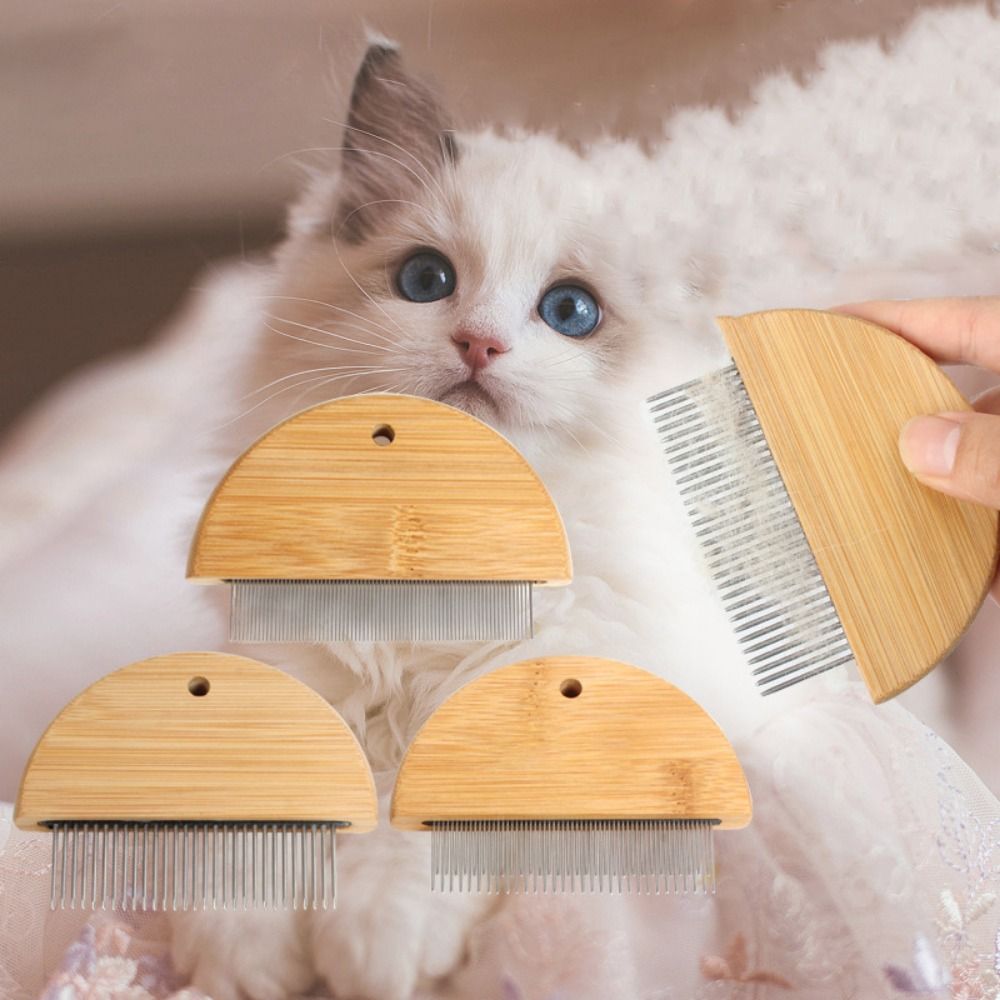 3 Styles Stainless Steel Dog Grooming Comb Removal Mucus Flea And Hair Small Lice Brush Dog Cat Kitten Hair Trimmer Pet Supplies
