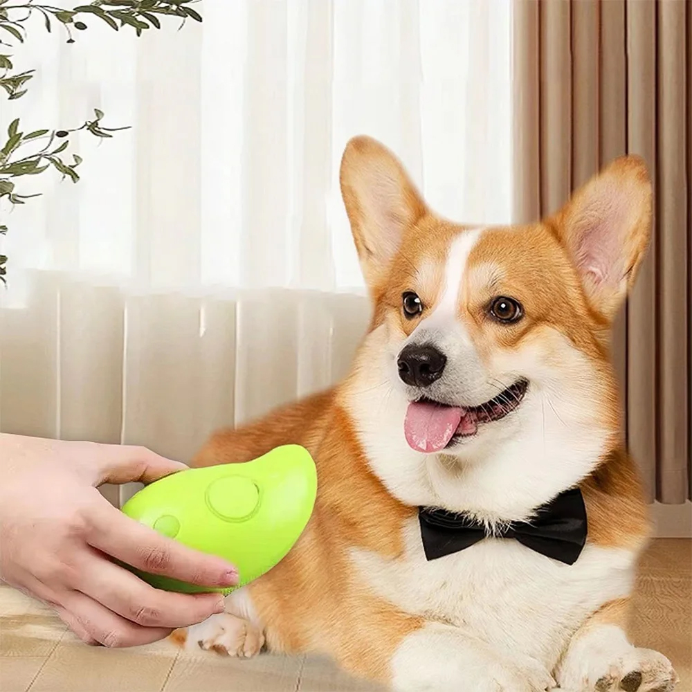 1/8 Cat Steamy Brush Dog Massage Comb Built-in Electric Water Spray Soft Silicone Pet Hair Removal Grooming Brush Cat Accessory