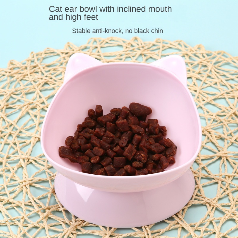 Pet Food Bowl Tilted High Bottom Neck Protection, Anti Suffocation, Dog and Cat Water Bowl, Anti Dumping, Dog Feeding Supplies
