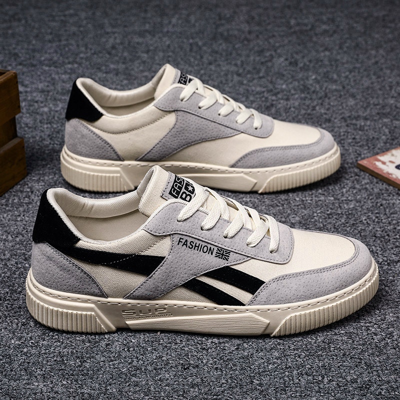 Spring New Men's Casual Shoes Outdoor Walking Men Canvas Shoes Designer Fashion Flat Sneakers Breathable Lace Up Men Tenis Shoe