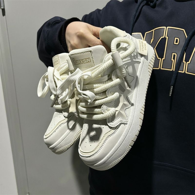 Women's Hong Kong style casual versatile thick soled retro trendy sports shoes 241115