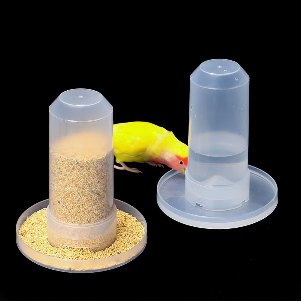 1PC Plastic Parakeet Bird Budgerigar Dove Bird Drinking Fountain Parrot Water Dispenser Pigeon Feeder Pigeon Food Box