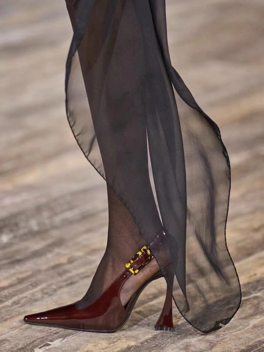 Sexy Pointed Toe High Heels Shoes Women Sandals New Dress Party Shoes Summer 2024 Designer Slingback Walking Zapatos Femme Pumps