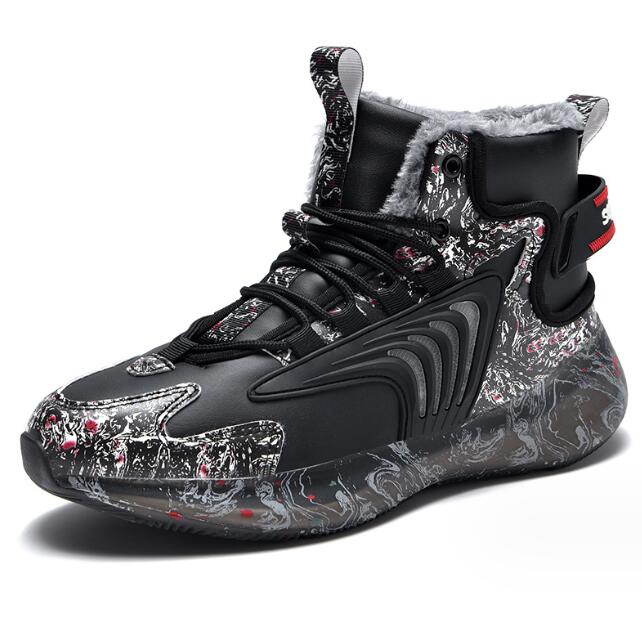 New Winter Men's shoes Plus Size Thickened Sports Shoes Cross-border Trendy Warm Cotton Shoes Popcorn Snow Sneakers mysterybox store Mix Order Ac