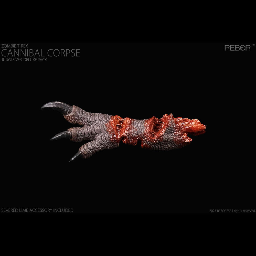 REBOR 1:35 Zombie T-Rex Cannibal Corpse Dee Pack Movable Jaw and Forelimbs